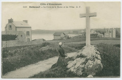 3559. Rothéneuf- La croix de la roche et les villas G.F.