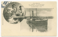 902- Saint-Malo - En route pour Jersey ; La fabrication des bateaux de St-Malo, la joie des enfants - G.F.
