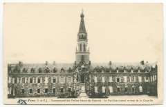 Saint-Pern  (I.-et-V.) - Communauté des Petites Soeurs des Pauvres. Le Pavillon central et tour de la Chapelle.