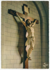 Noviciat des Petites Soeurs des Pauvres. La Tour St-Joseph Saint-Pern (I.-et-V.) R 74 - Le Christ de la Chapelle.