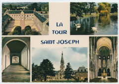 La Tour Saint-Joseph.  Saint-Pern (I.-et-V.) Mx R 59 - La Tour Saint-Joseph. La Maison-Mère, l'étang, le Cloître, le Noviciat et l'intérieur de la