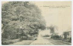3776 .Treffendel (I.-et-V.) - Le gros chêne de la Victoire et la route de Ploërmel à Rennes