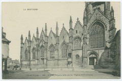 La Bretagne - Ille-et-Vilaine - 166. Vitre - Façade latérale de l'Eglise Notre-Dame