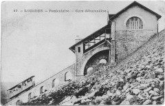 Lourdes funiculaire postcard -
													65 Hautes Pyrénées
												