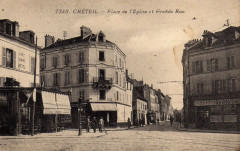 Créteil.Place de l'église et Grande-Rue