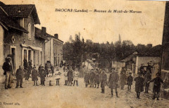 Brocas (Landes) - route de Mont-de-Marsan