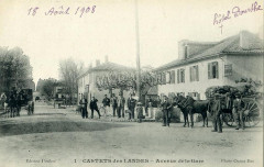 Castets (Landes) - avenue de la gare