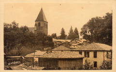 Castets (Landes) - vue sur l'église 3