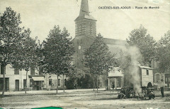 Cazerès (Landes) - Place du marché -
													33 Gironde
												