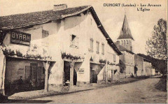Duhort-Bachen (Landes) - Duhort arceaux et église