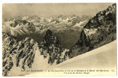 Isère Le Pic Lamartine Le Col de la Balmette et Massif des Sept-Laux
