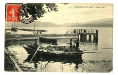 Savoie Lac du Bourget Embarcadère animé bateau -
													73 Savoie
												