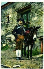 Carte postale ancienne Bessans Costumes de la Savoie - Bessans - Type
                                                                     à Bessans
                                