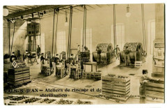 Ardèche Vals-Saint-jean Ateliers de rinçage et de stérilisation animé