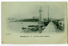 Bouche-du-Rhône Marseille Le Phare Sainte-Marie animé à Marseille