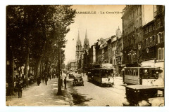 Bouche du Rhône Marseille La Cannebière animée  tram voitures -
																					13000 Marseille
																			