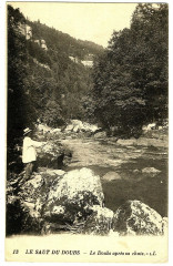 Doubs Saut du Doubs Le Doubs après sa chute animé à Doubs