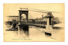 Rhône Lyon Passerelle du Lycée animé à Lyon