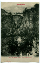 Isère Les ponts du Diable Route de Saint-Christophe
