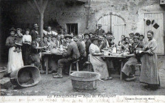 Les vendanges repas des vendangeurs (GROS Plan Belle Animation