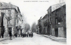 Saint Andre De Sangonis Cours De La Gare (cpa animée) -
													34 Hérault
												