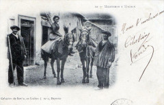 Luchon Muleteros Y Machos (dos non divisé) Gros Plan