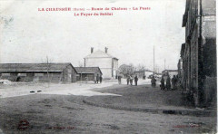 La Chaussee Route De Chalons La Poste   (cpa animée) -
													51 Marne
												