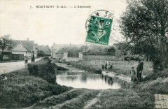 Boutigny L´ABREUVOIR (cpa animée) Pas Courante -
													28 Eure et Loir
												