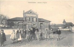 Panilleuse L'Ecole Et L'Eglise (cliché superbe