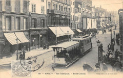 Nancy Rue Saint Jean Point Central (tramway gros plan à Nancy