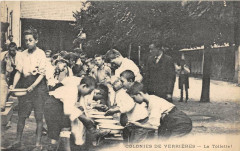 Colonies De Verrieres La Toilette (Cpa Cliche Rare