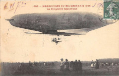 Manoeuvres Du Bourbonnais La Ballon Dirigeable Republique