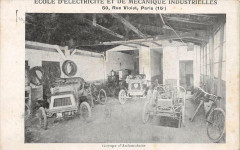 Ecole d'Electricité et de Mécaniques Industrielles - Rue Violet - Garage d'Automobiles à Paris 15e