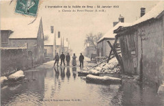 Inondations Vallee De La Bray 1910 Chemin Du Petit Peugny