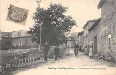 Saint Andre La Cote L'Arrivee Par La Route De Riverie (cliché pas courant