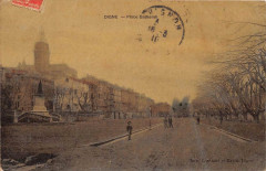 Digne Place Garibaldi (cpa émaillée