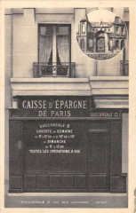 Caisse d'Epargne de Paris - Succursale O - rue Lecourbe à Paris 15e