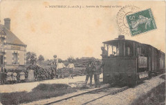 Montrieux Arrivee Du Tramway En Gare (Train En Tres Gros Plan -
													41 Loir et Cher
												