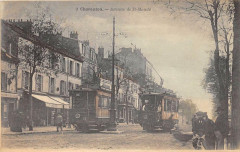 Charenton Avenue De Saint Mande  (dos non divisé) 2 Tramways