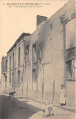 Les Emeutes De Champagne Ay 1911 Les Ruines De La Maison Bissinger (clich