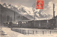 Chemin De Fer Chamonix Valorcine Et Mont Blanc (Train Gros Plan -
													74 Haute Savoie
												