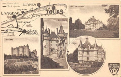 Cpa Figurant Le Departement De L'Indre Et Loire