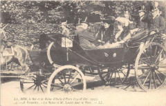 Paris Vecu Le Roi Et La Reine D'Italie A Versailles (dos non divisé) à Paris