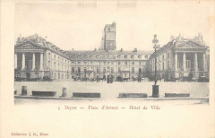 Dijon Place D'Armes Hotel De Ville (dos non divisé) à Dijon