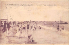 Valras La Plage Vue De La Plage Pendant Le Bain