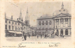 Chalons Sur Marne Place Et Rue De L'Hotel De Ville (dos non divisé)