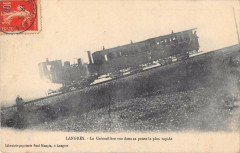 Langres La Cremaillere Vue Dans Sa Pente La Plus Rapide à Langres