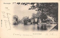 Montargis Vue Sur Le Canal (dos non divisé) à Montargis
