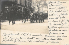 Paris Carte Photo Paris 8 Mai (manifestation? (dos non divisé) à Paris