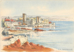Cpa Illustrateur La Napoule